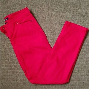 WHBM Red Blanc Jeans